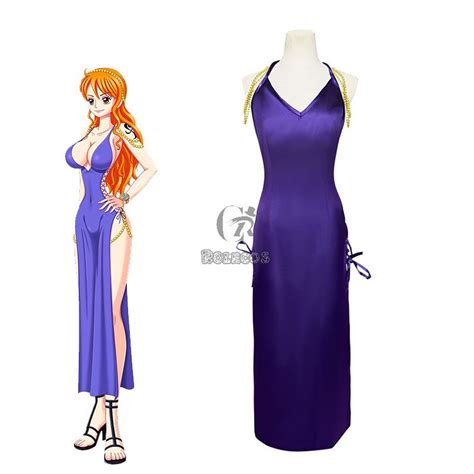 nami purple dress cosplay|More.